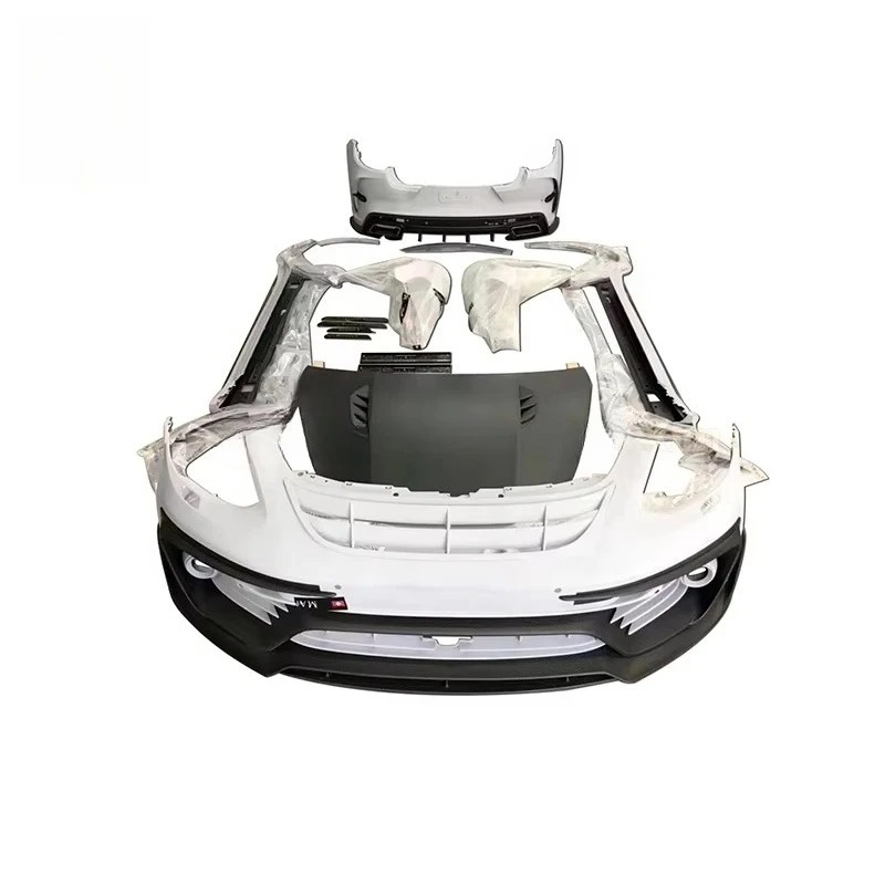 Auto Car MSY Style Carbon Fiber Mix Fiberglass Car Bumper Engine Hood Body Kit for  Panamera 2017